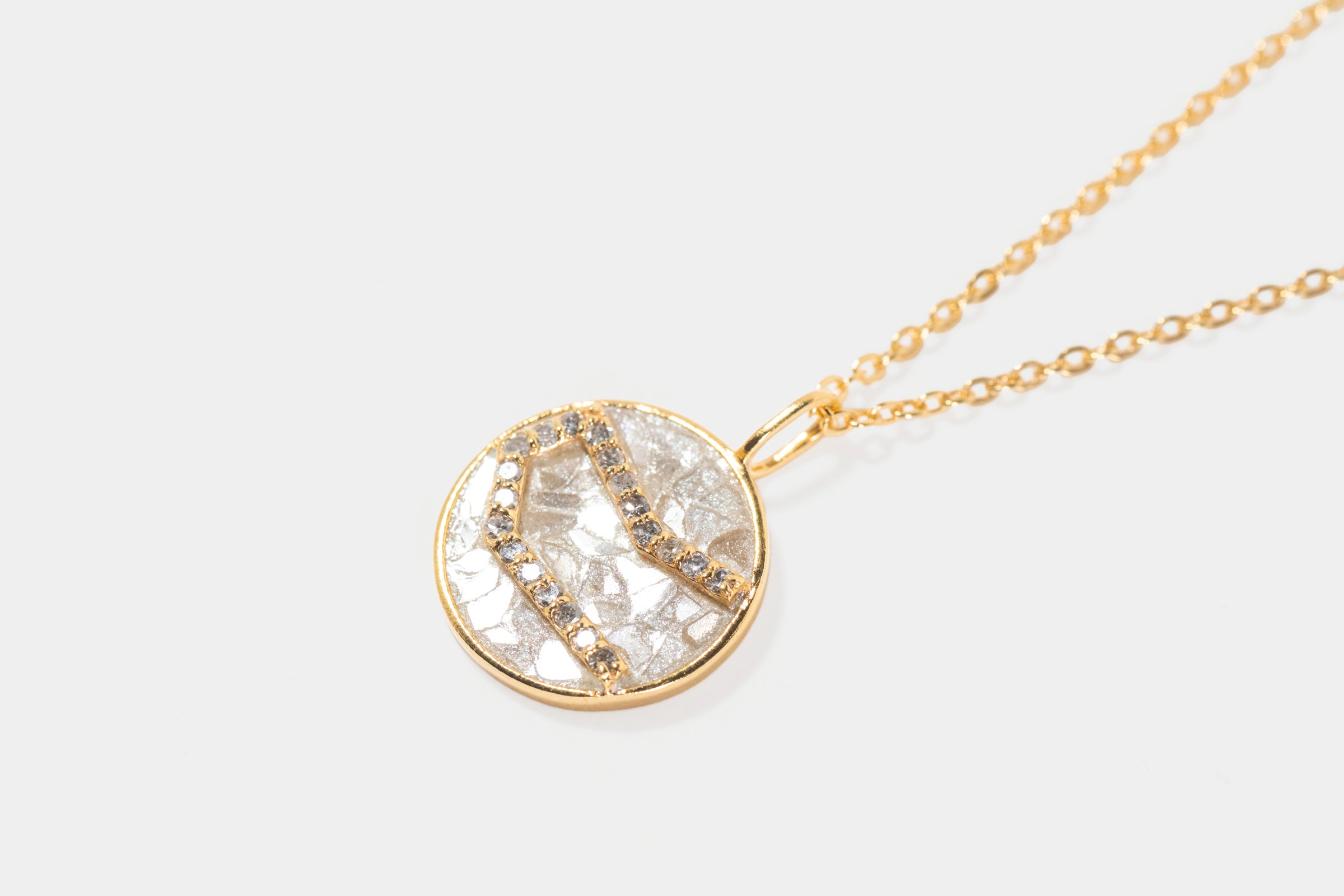 Mini Gemini Gold Vermeil  Pendant Necklace
