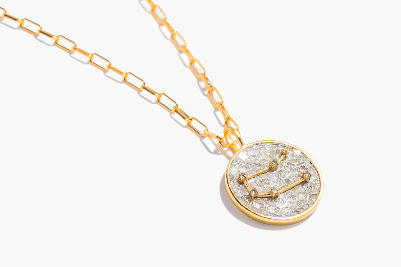 Gemini Gold Vermeil Pendant Necklace