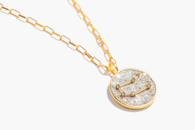 Gemini Gold Vermeil Pendant Necklace