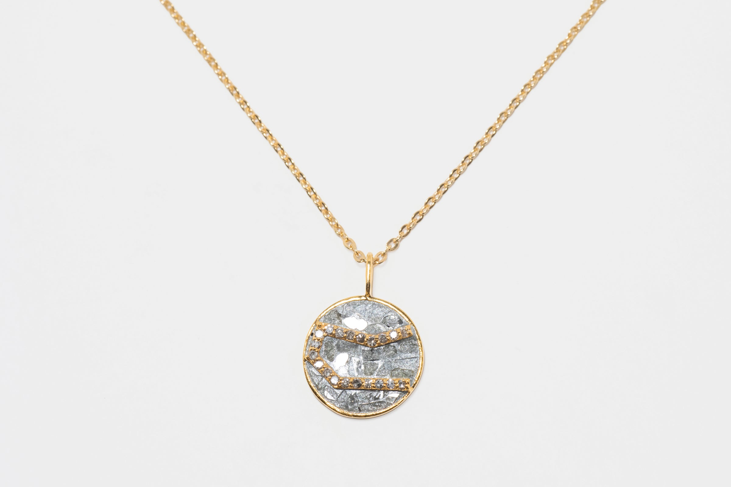 Mini Gemini Gold Vermeil  Pendant Necklace