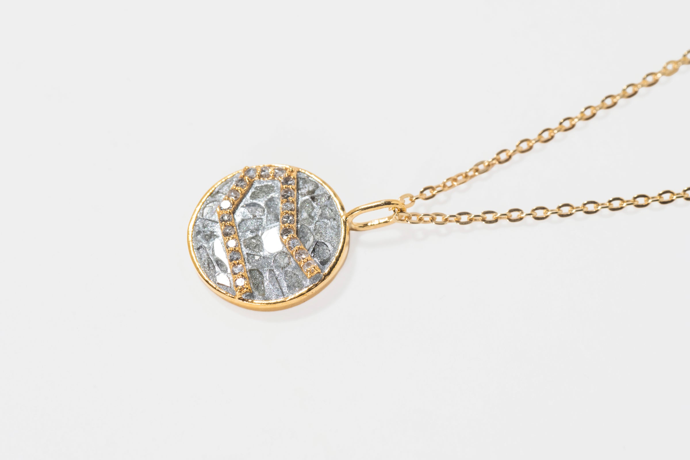 Mini Gemini Gold Vermeil  Pendant Necklace