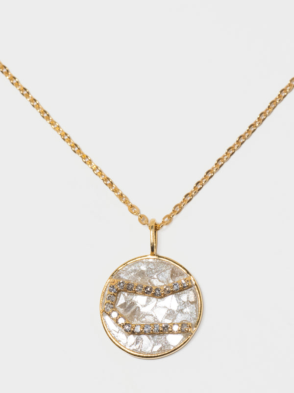 Mini Gemini Gold Vermeil  Pendant Necklace