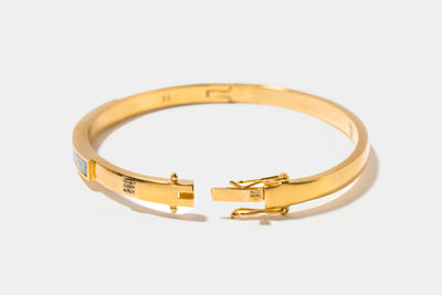 Hapur Clasp Gold Vermeil Bangle Bracelet