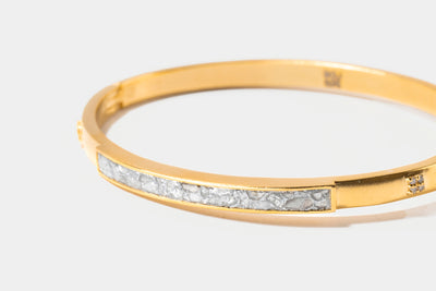 Hapur Clasp Gold Vermeil Bangle Bracelet