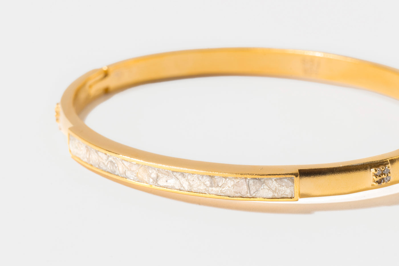 Hapur Clasp Gold Vermeil Bangle Bracelet