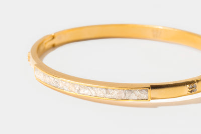 Hapur Clasp Gold Vermeil Bangle Bracelet