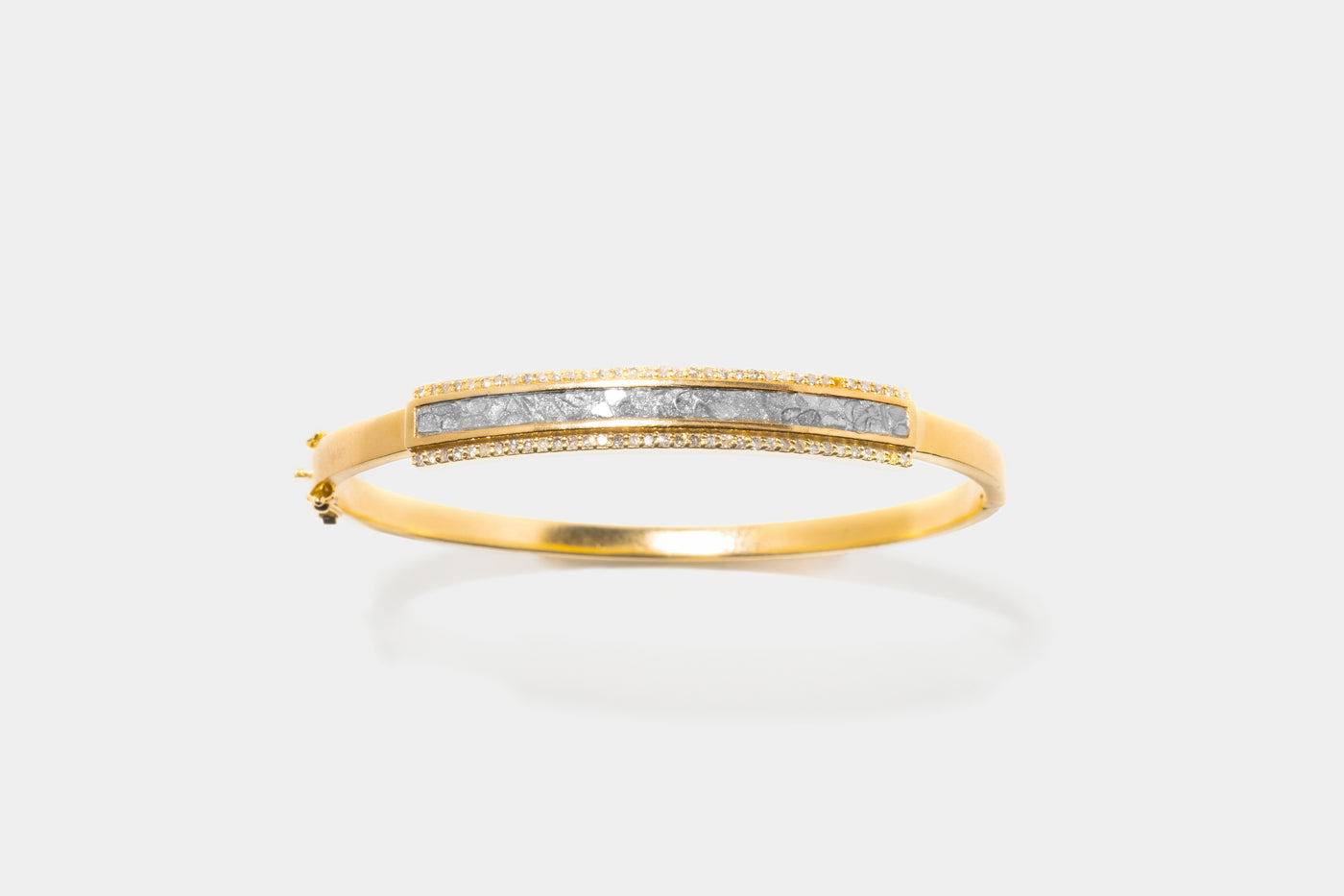 Hapur Pave Diamond Gold Vermeil Bangle Bracelet