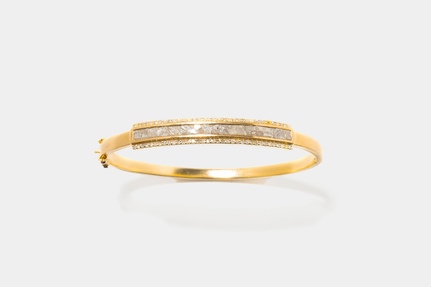 Hapur Pave Diamond Gold Vermeil Bangle Bracelet
