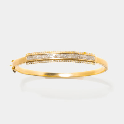 Hapur Pave Diamond Gold Vermeil Bangle Bracelet