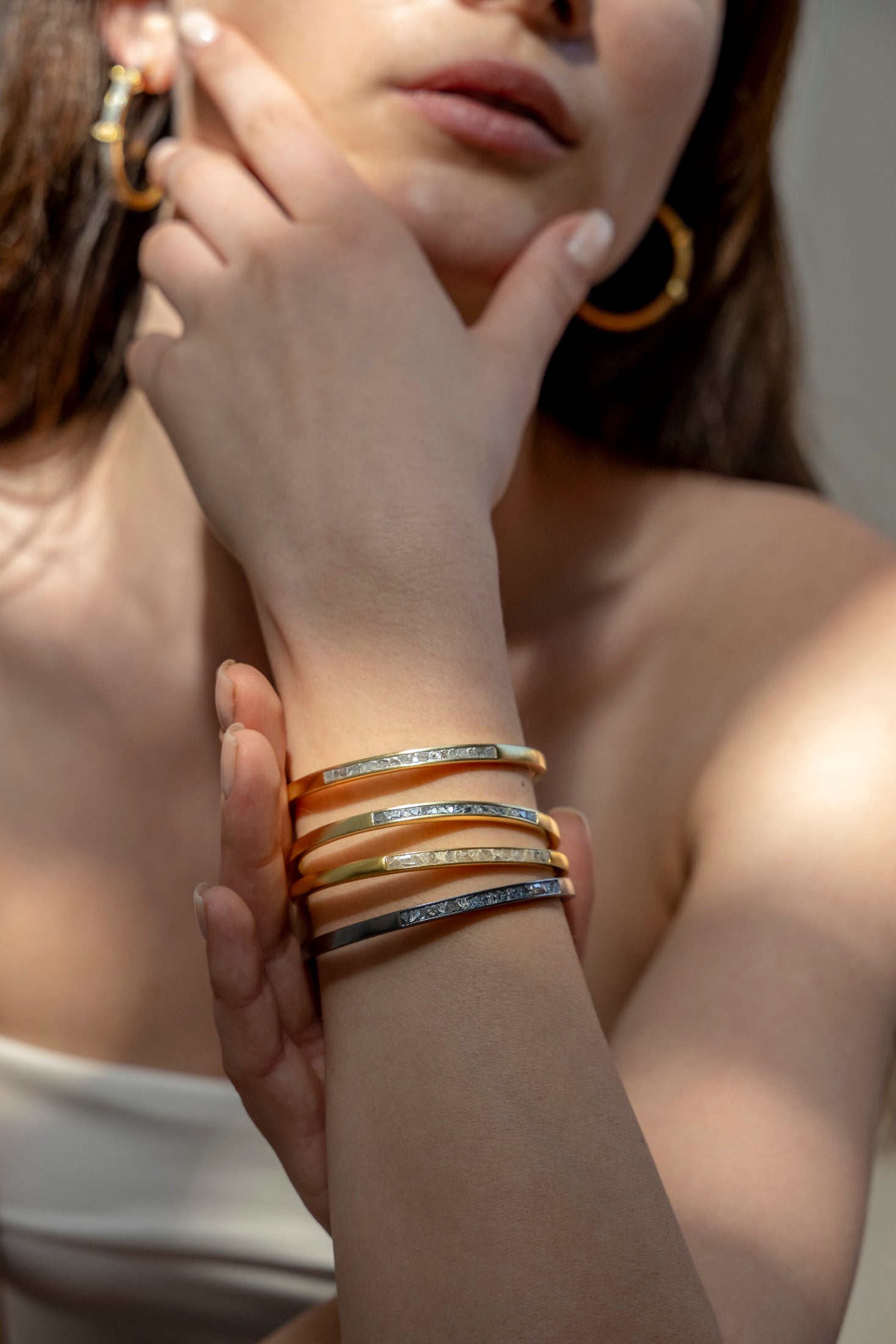 Hapur Gold Vermeil Bangle Bracelet