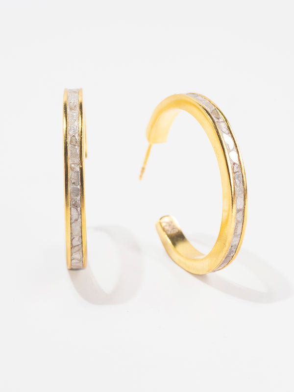 Hapur Medium Gold Vermeil Hoop Earrings