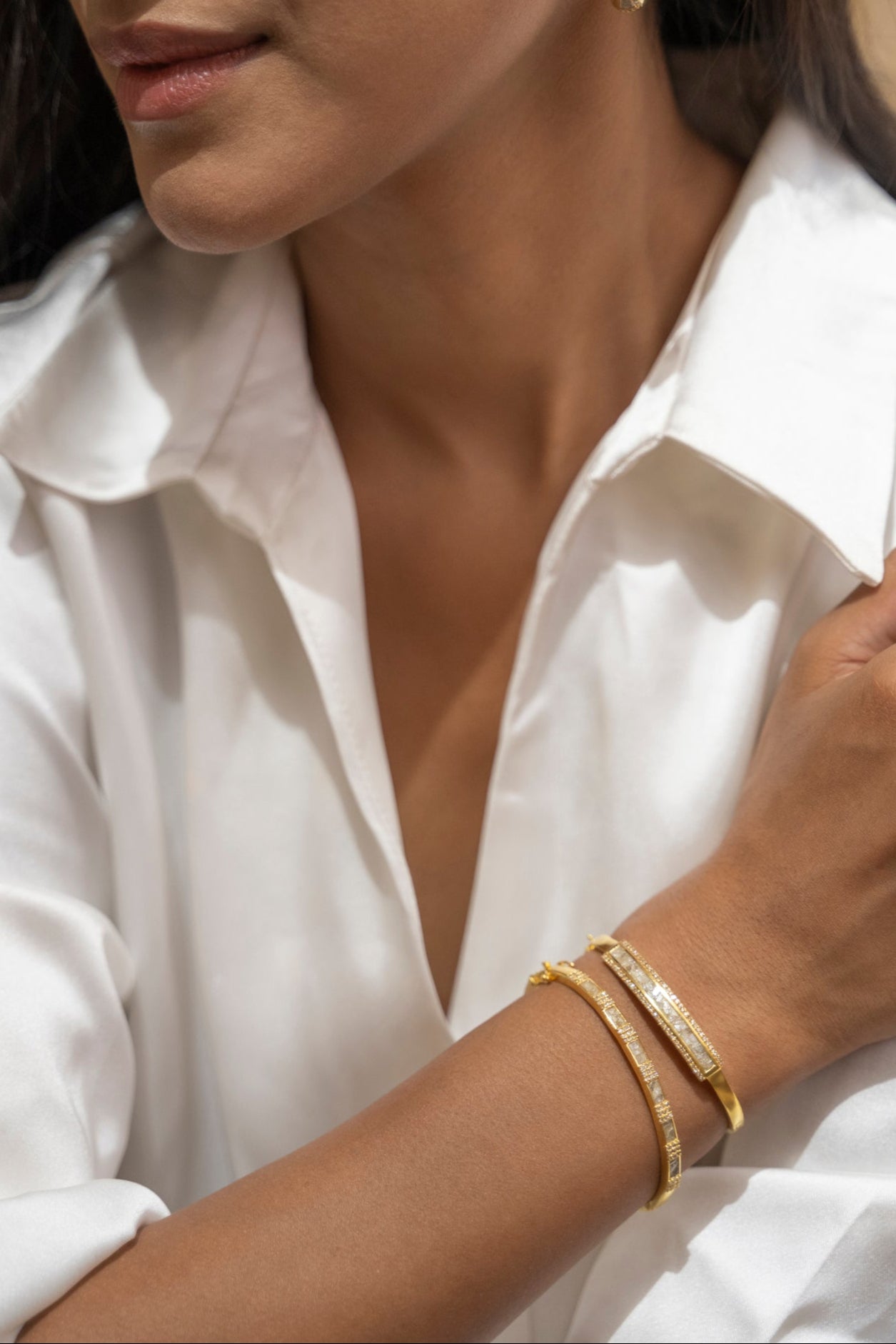 Chotz Gold Vermeil Bangle Bracelet