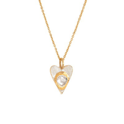 Vermeil Heart Charm Gold Vermeil