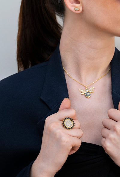Honeybee Gold Vermeil Pendant Necklace