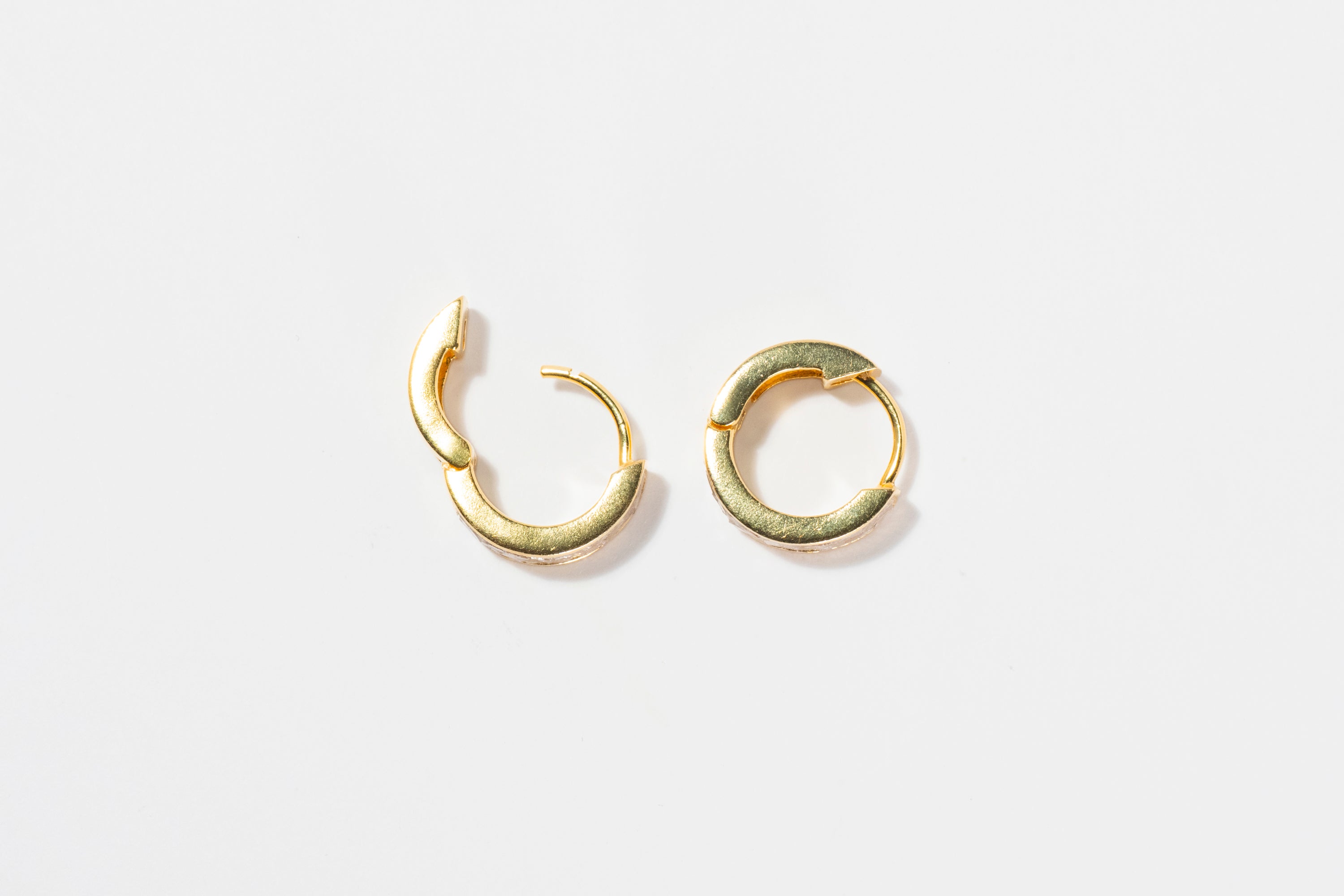 Hugo Round Gold Vermeil Hoop Earrings