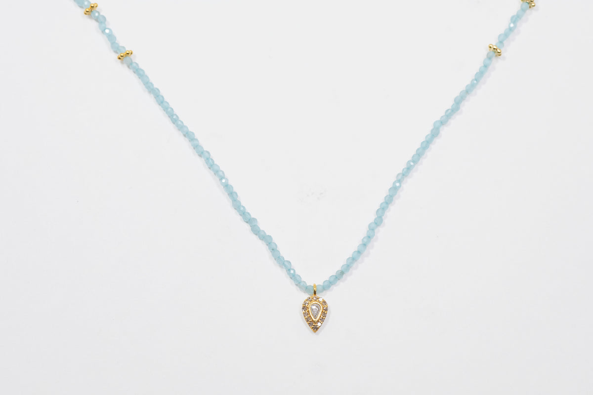 Irving Gold Vermeil Beaded Necklace