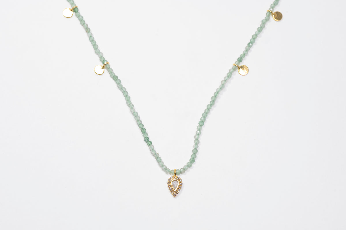 Irving Gold Vermeil Beaded Necklace