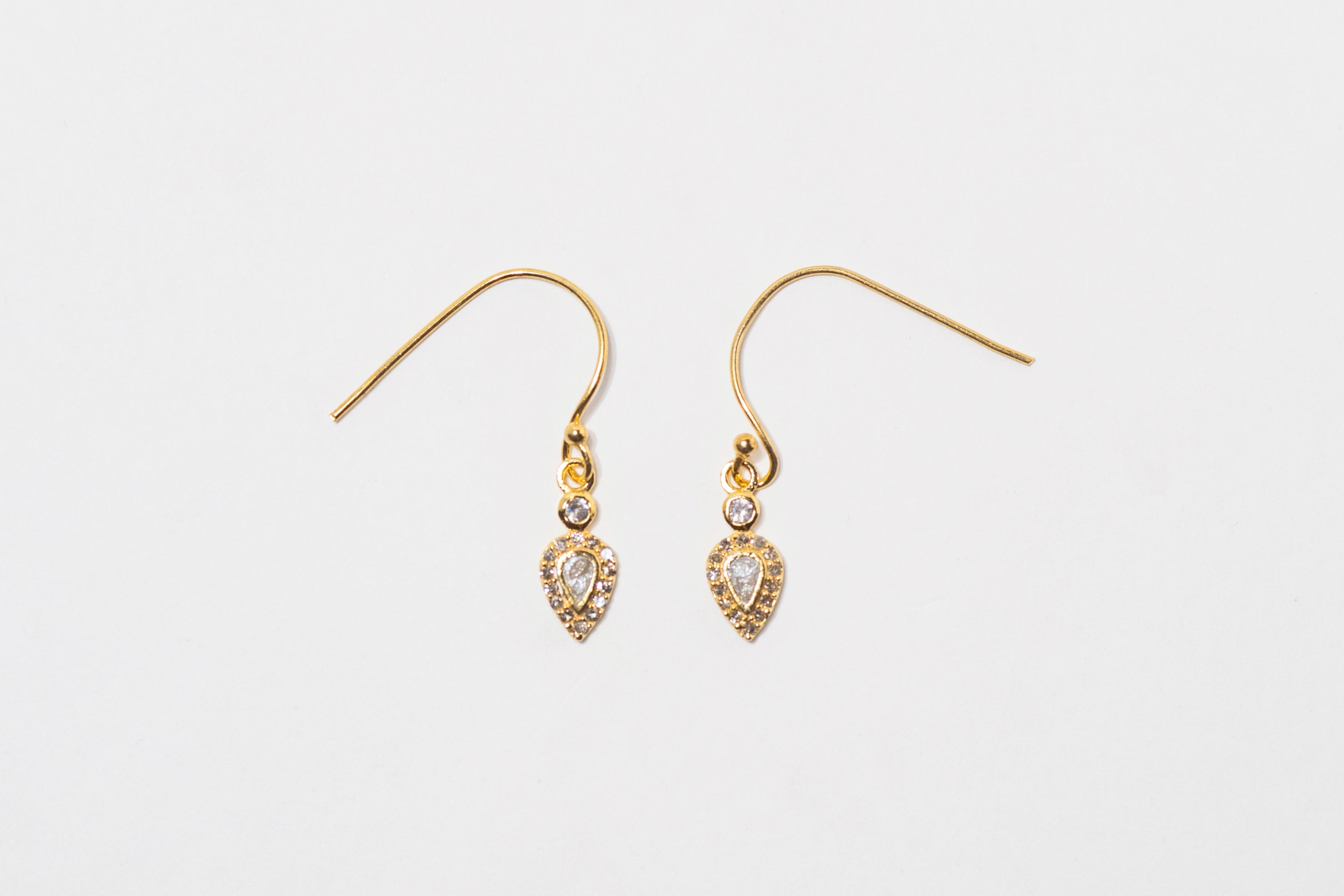 Irving Gold Vermeil Drop Earrings