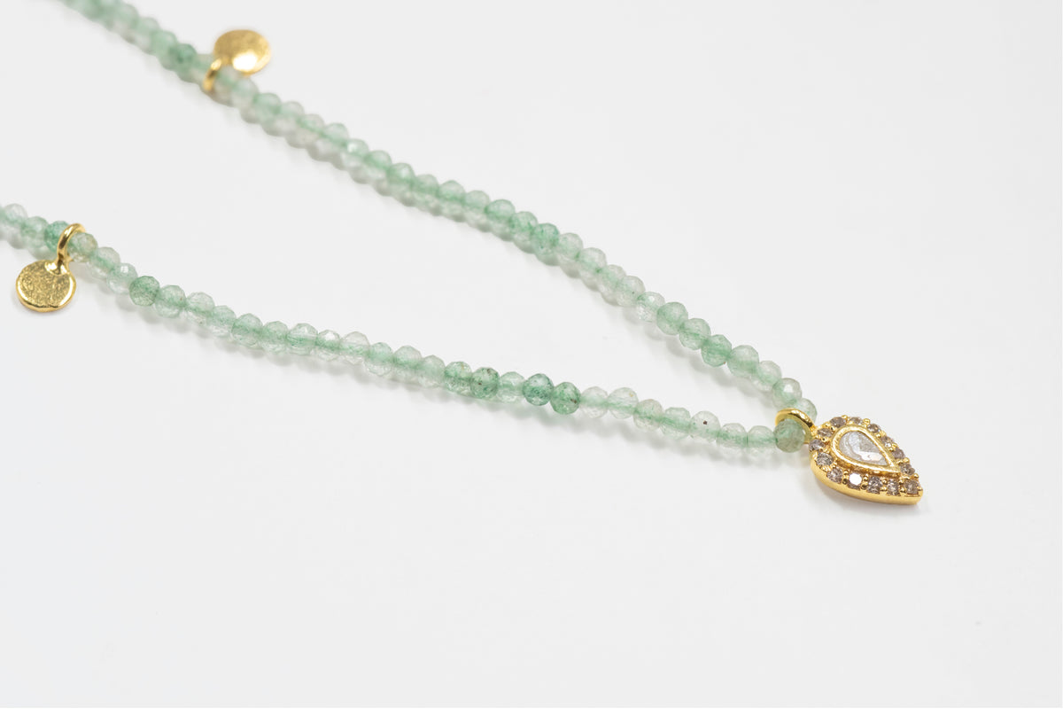 Irving Gold Vermeil Beaded Necklace