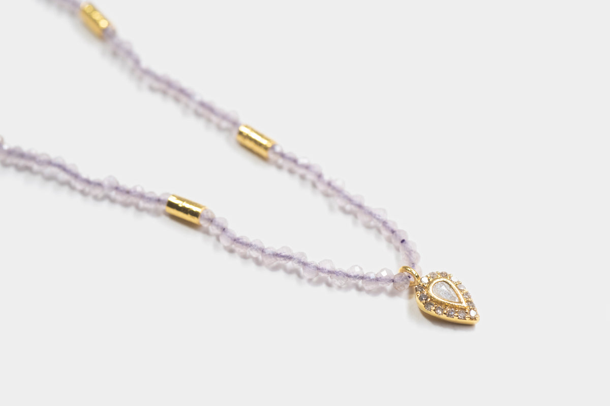 Irving Gold Vermeil Beaded Necklace