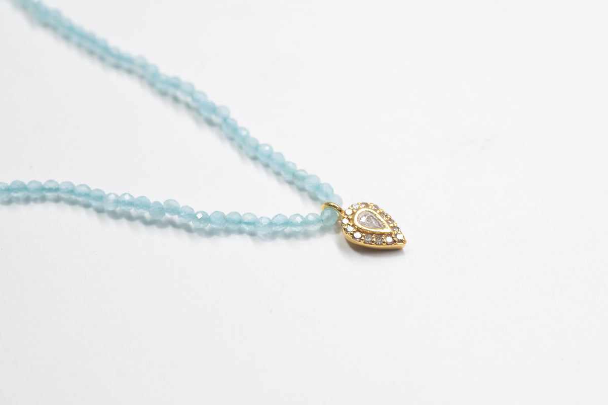 Irving Gold Vermeil Beaded Necklace