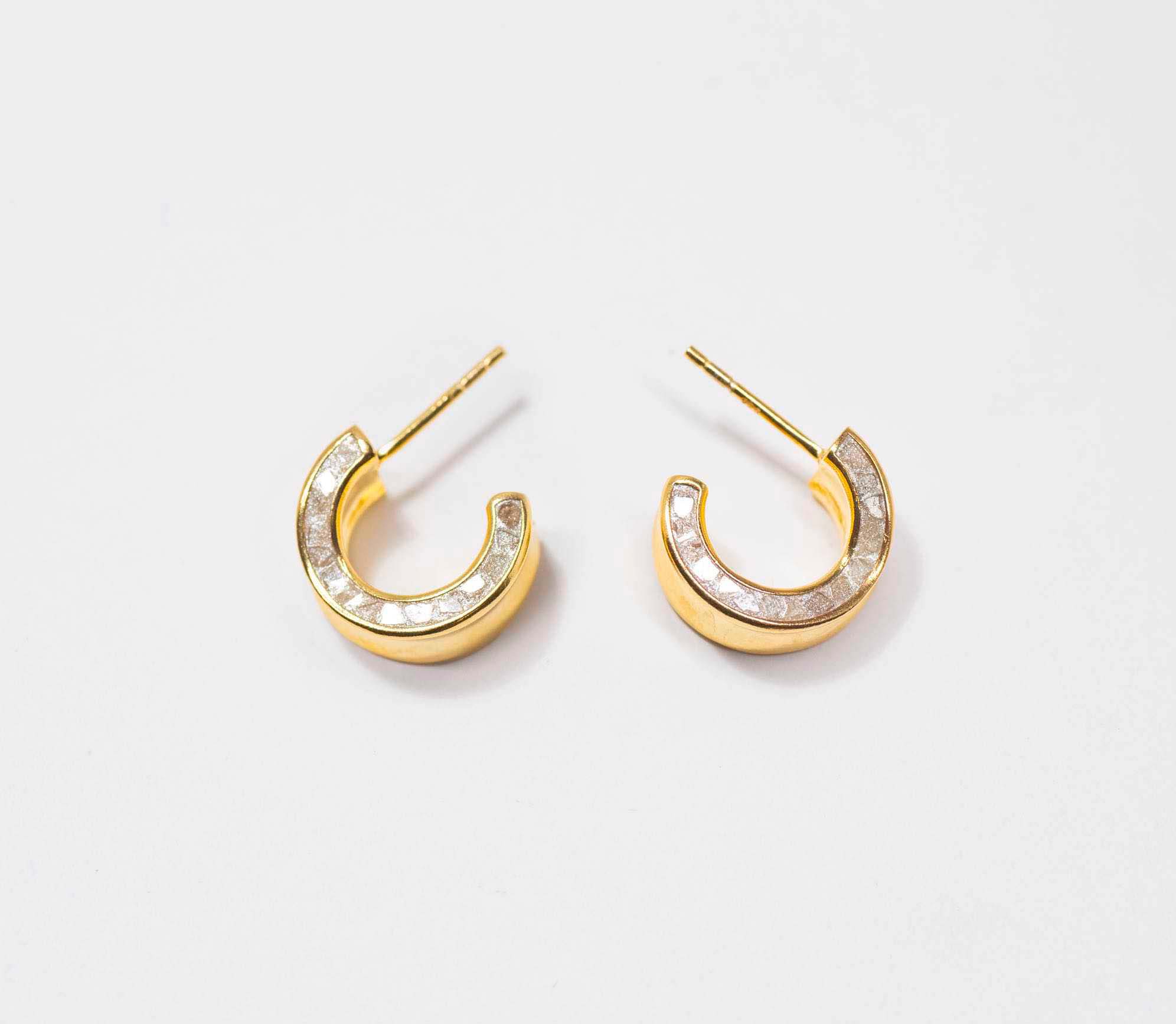 Janmay Gold Vermeil Huggy Earrings