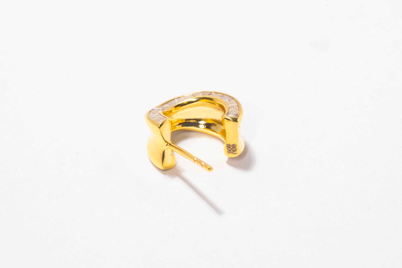 Janmay Gold Vermeil Huggy Earrings