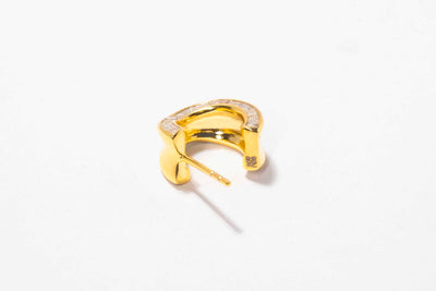 Janmay Gold Vermeil Huggy Earrings