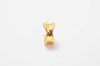 Janmay Gold Vermeil Huggy Earrings