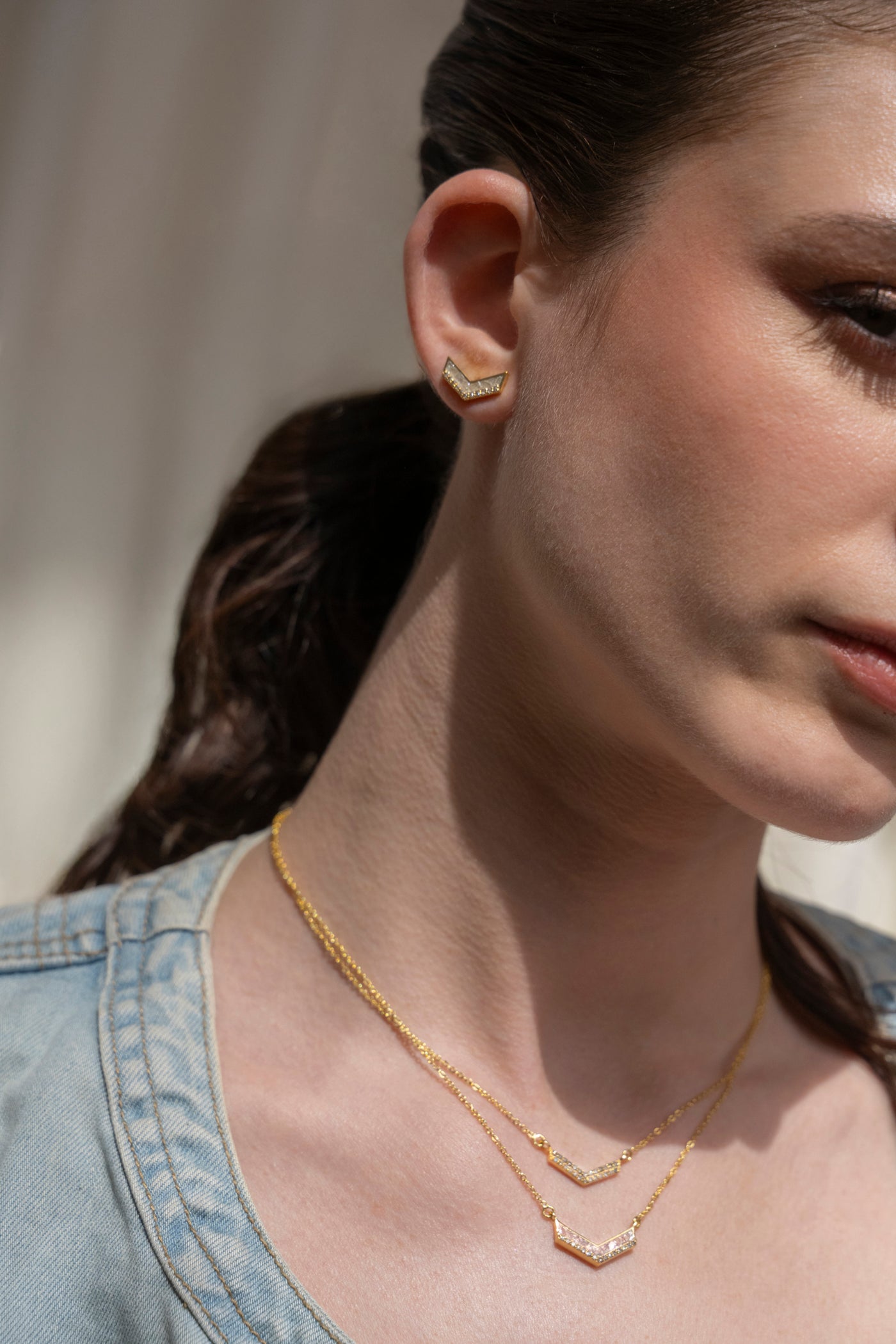 Janus Gold Vermeil Stud Earrings