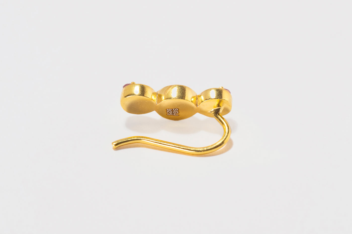 Kady Round Gold Vermeil Ear Crawler Earrings