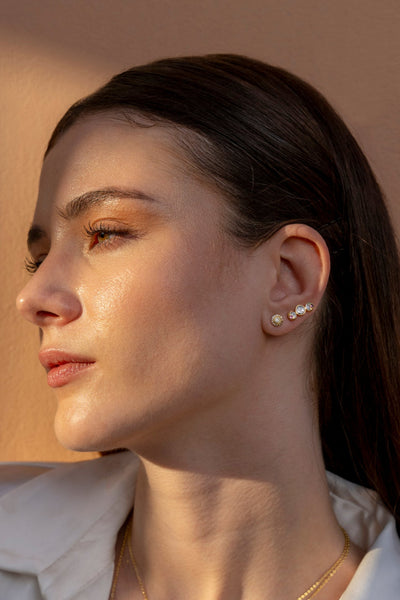 Kady Round Gold Vermeil Ear Crawler Earrings