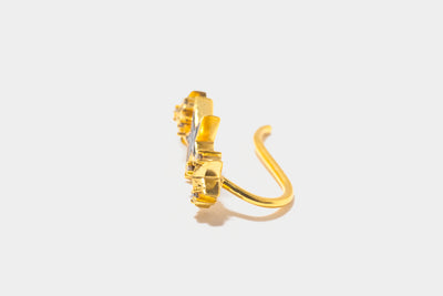 Kiah Star Gold Vermeil Ear Crawler Earrings