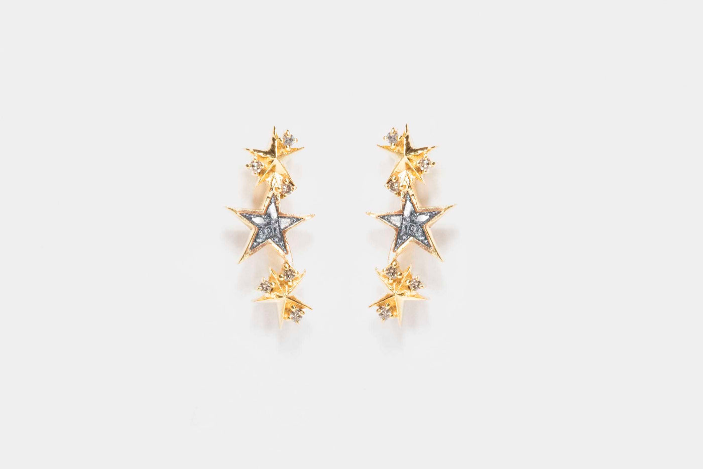 Kiah Star Gold Vermeil Ear Crawler Earrings