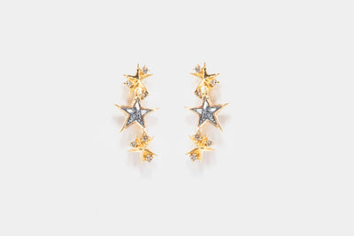 Kiah Star Gold Vermeil Ear Crawler Earrings