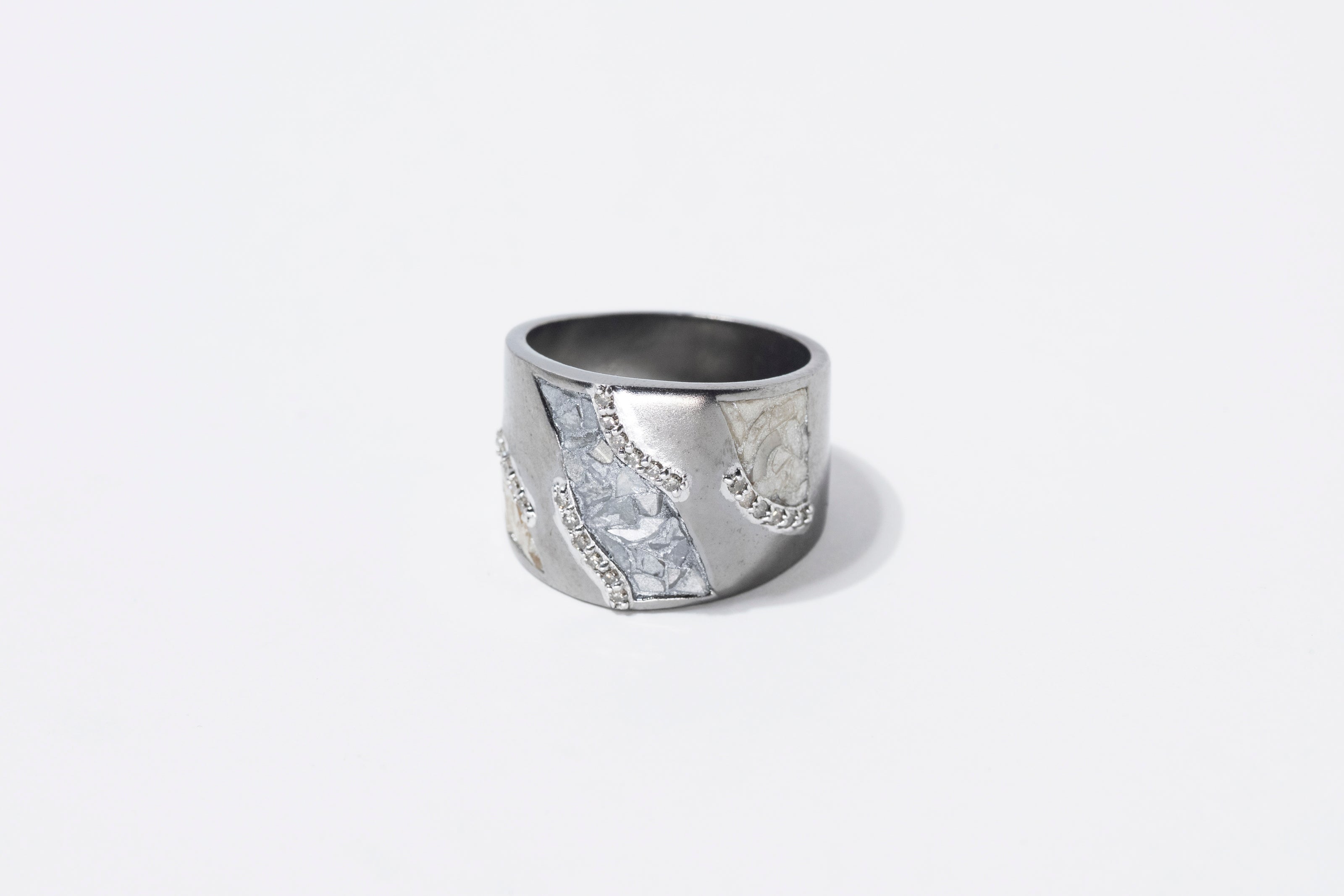 Krish Oxidized Silver Ring