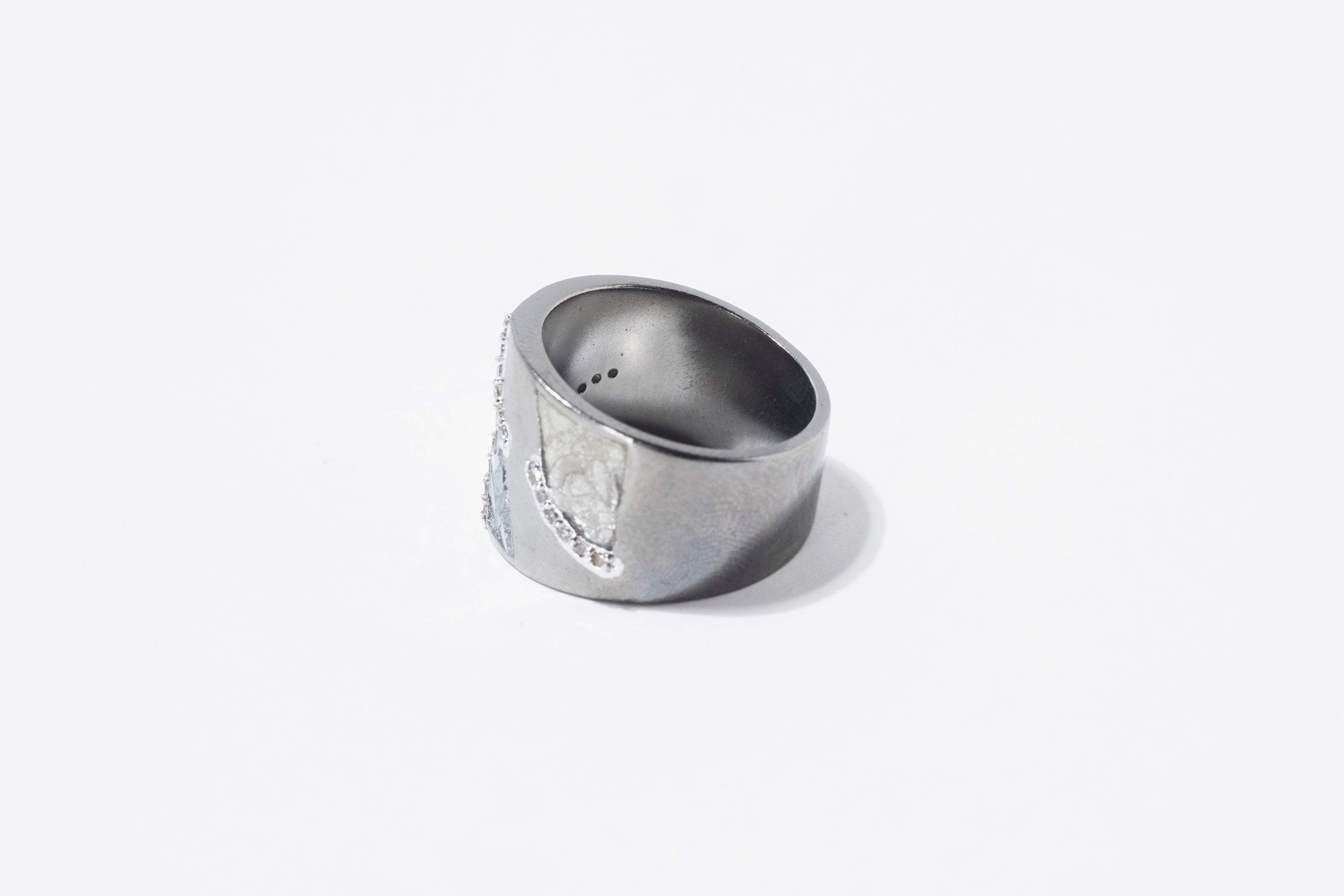Krish Oxidized Silver Ring