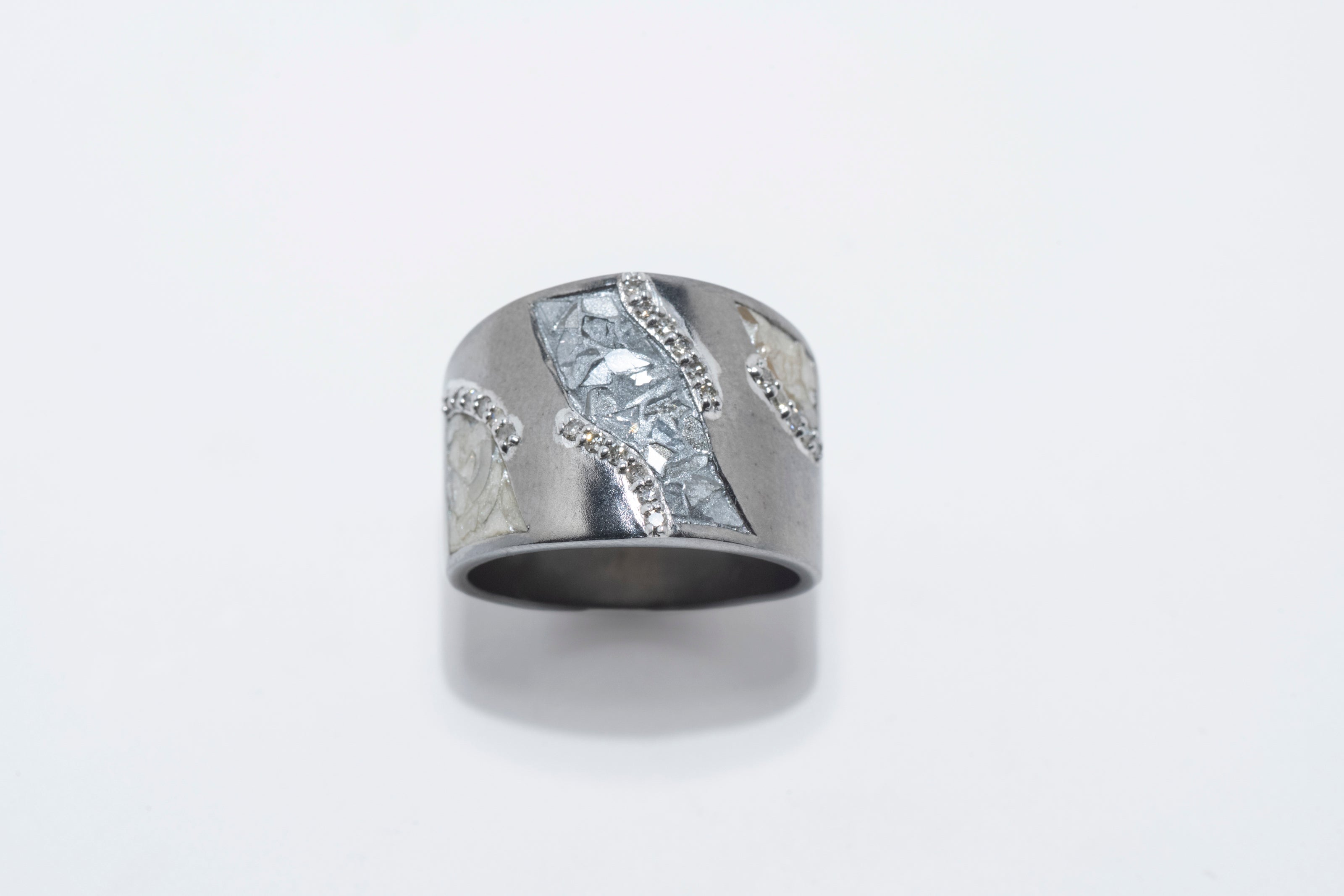 Krish Oxidized Silver Ring