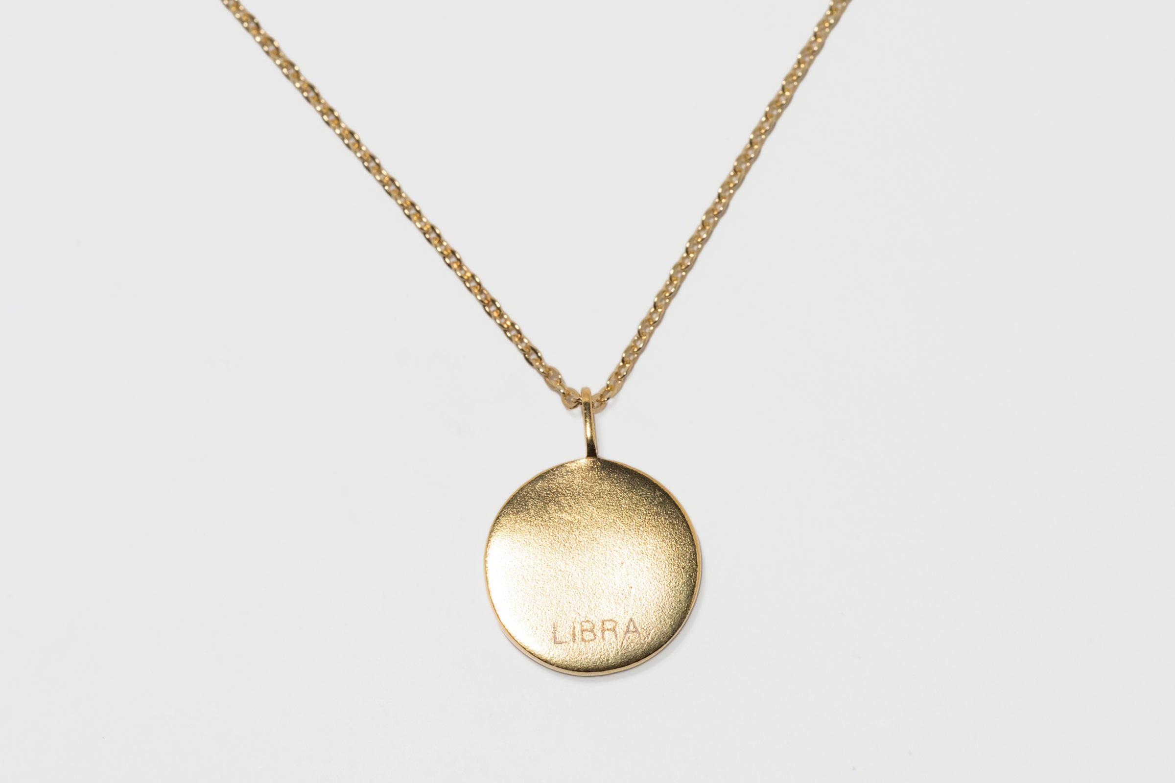 Mini Libra Gold Vermeil  Pendant Necklace