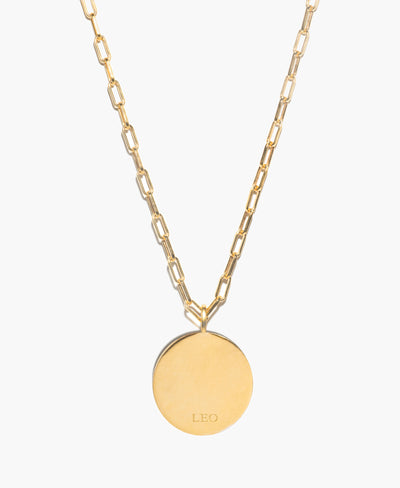 Leo Gold Vermeil Pendant Necklace