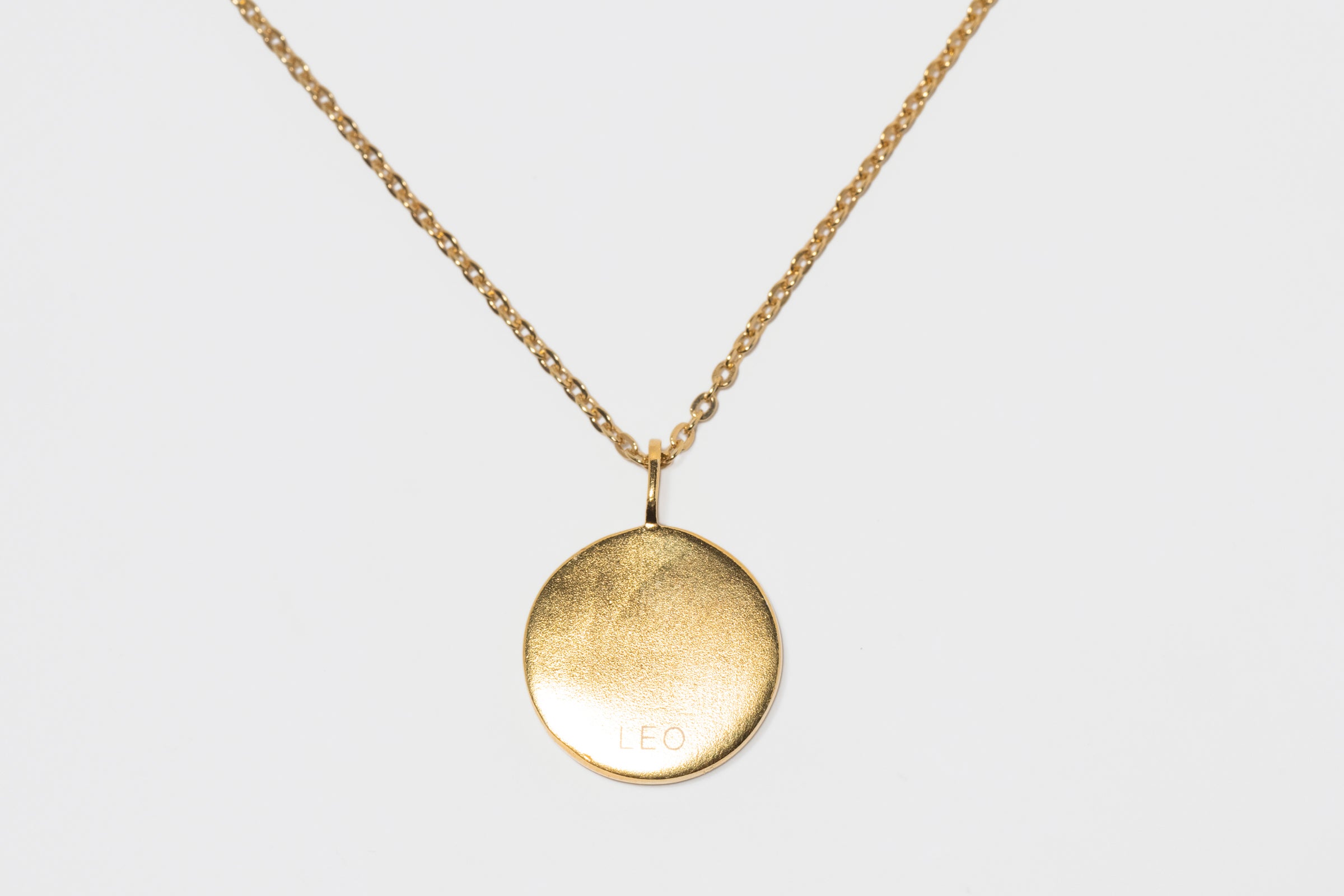 Mini Leo Gold Vermeil  Pendant Necklace