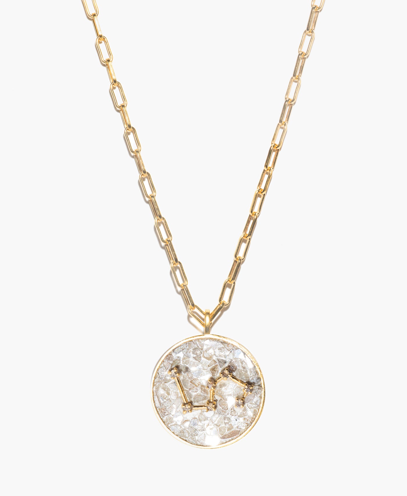 Leo Gold Vermeil Pendant Necklace