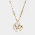 Leo Gold Vermeil Pendant Necklace
