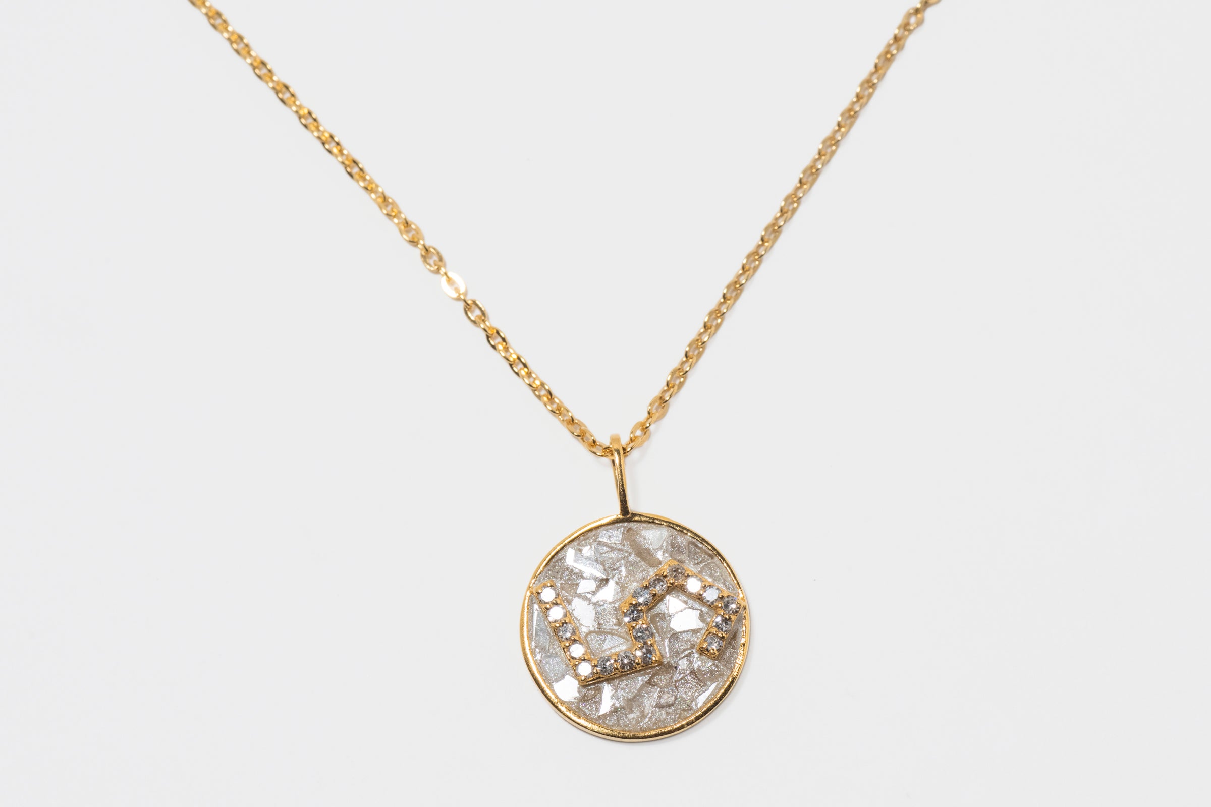 Mini Leo Gold Vermeil  Pendant Necklace