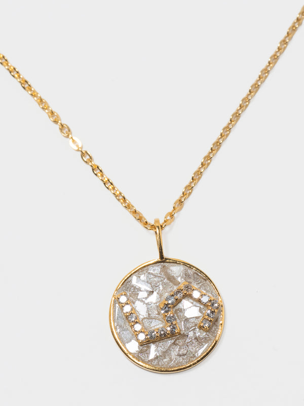Mini Leo Gold Vermeil  Pendant Necklace