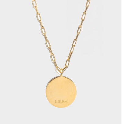Libra Gold Vermeil Pendant Necklace
