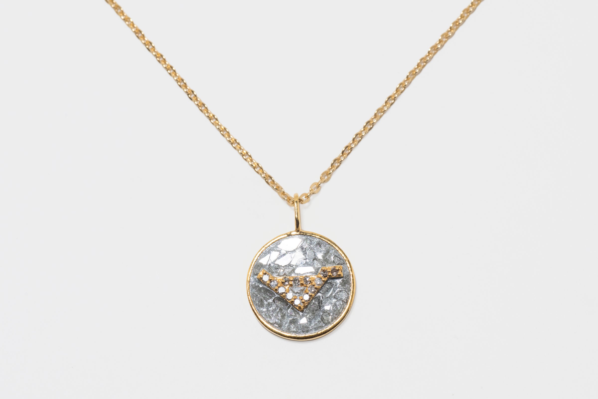 Mini Libra Gold Vermeil  Pendant Necklace