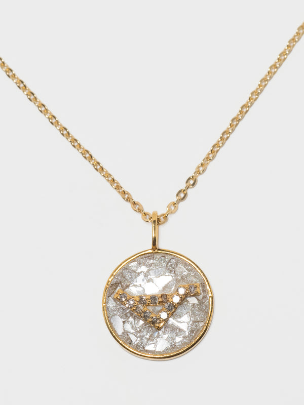 Mini Libra Gold Vermeil  Pendant Necklace