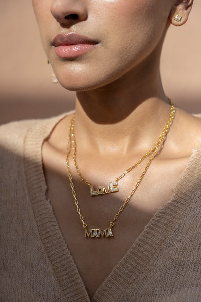 Love Gold Vermeil Pendant Necklace