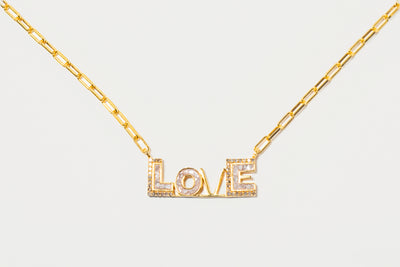 Love Gold Vermeil Pendant Necklace